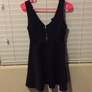 Black zipper dress